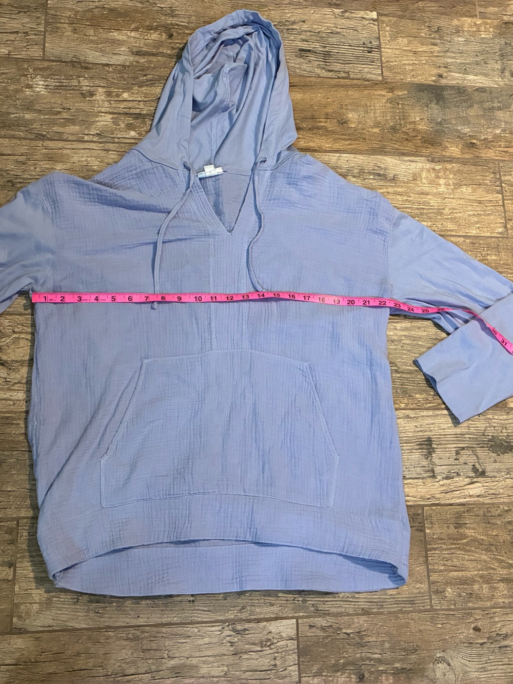 Women’s pure Jill Lavender Hooded Tunic Pullover - Picture 4 of 5